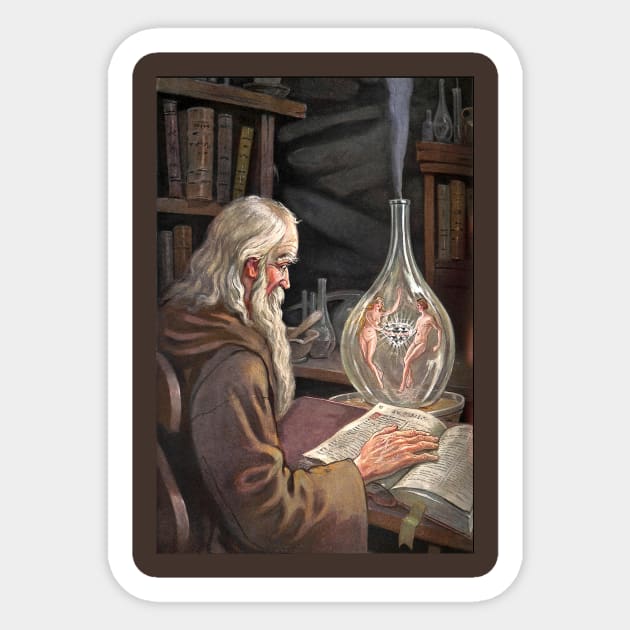 Robert Fludd the Alchemist Sticker by Star Scrunch